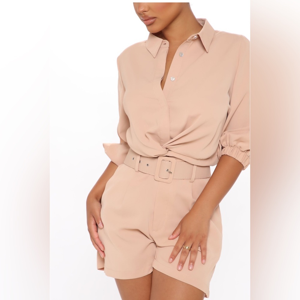 Nude Short Set